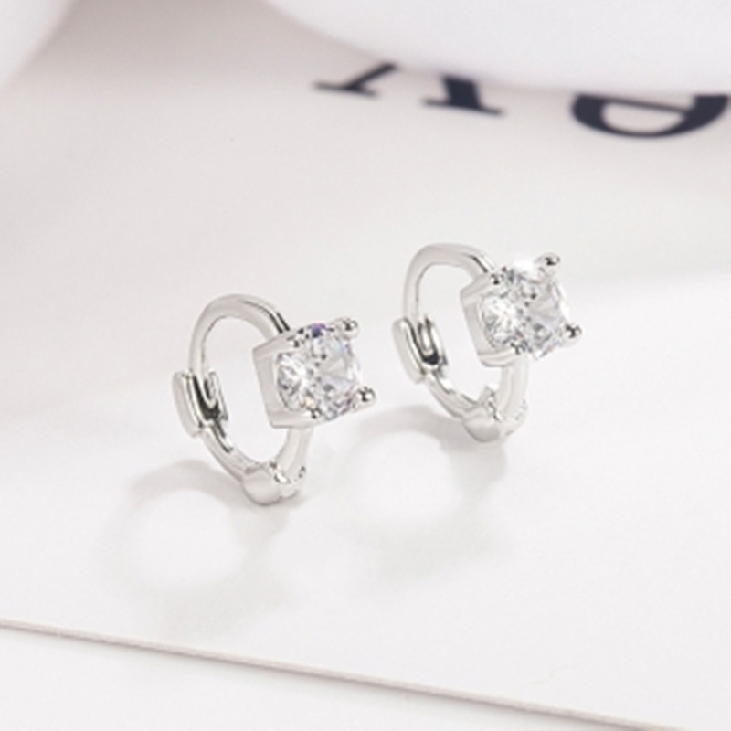 Elegant Small Zircon Stud Earrings for Women - Stylish and Simple Design - Image 7