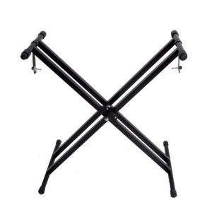 X-type Adjustable Double-Tube Electronic Organ Rack | Durable Double-Tube Keyboard Stand