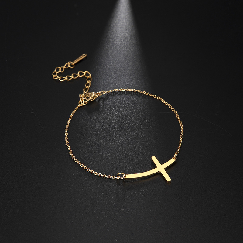 Chic Simple Cross Bend Bracelet for Effortless Style and Elegance - Image 4