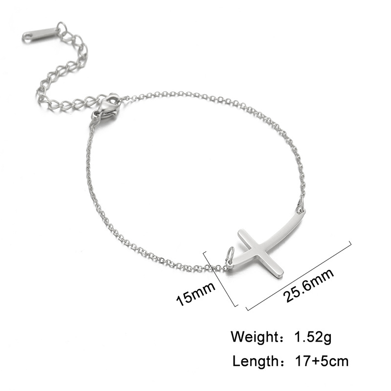 Chic Simple Cross Bend Bracelet for Effortless Style and Elegance - Image 5