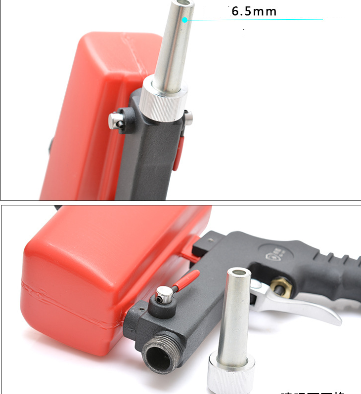 Compact Gravity Pneumatic Sandblasting Gun for Portable Use - Image 6