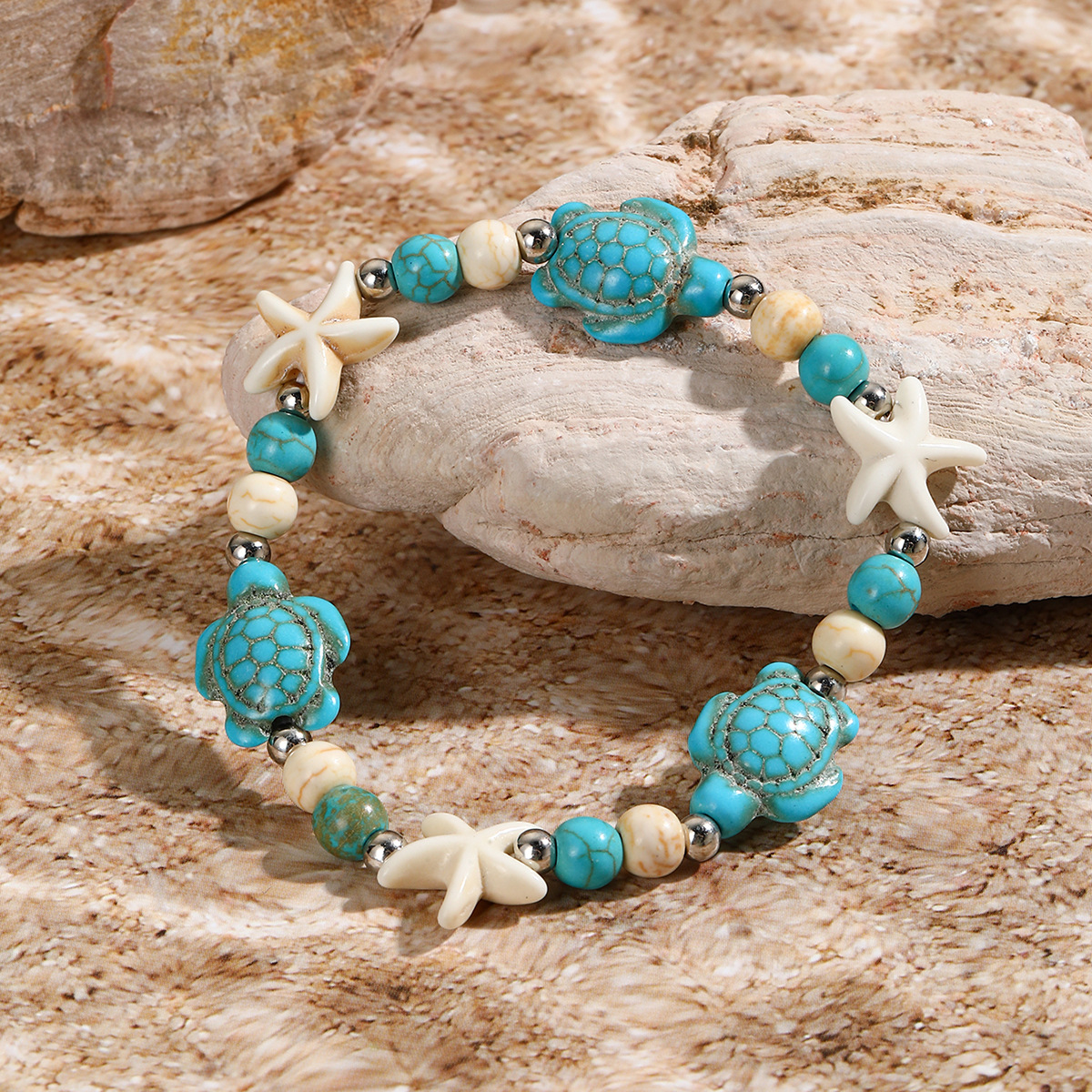 Bohemian Handcrafted Knotted Shell Starfish Bracelet - Unique Beach Jewelry - Image 10