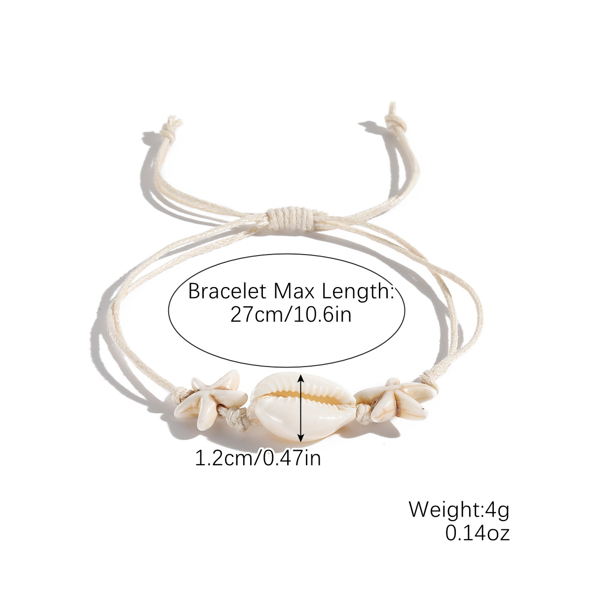 Bohemian Handcrafted Knotted Shell Starfish Bracelet - Unique Beach Jewelry - Image 12