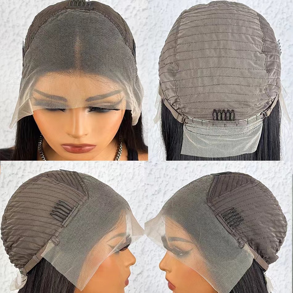 134 Front Lace Bobo Bob Haircut - Natural Color Full Human Hair Wig - Image 4