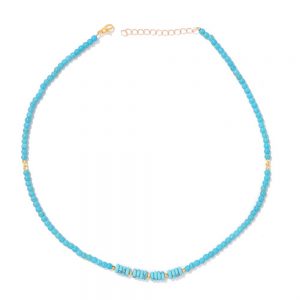 Adjustable 4mm Stone Bead Necklace for Elegant Style