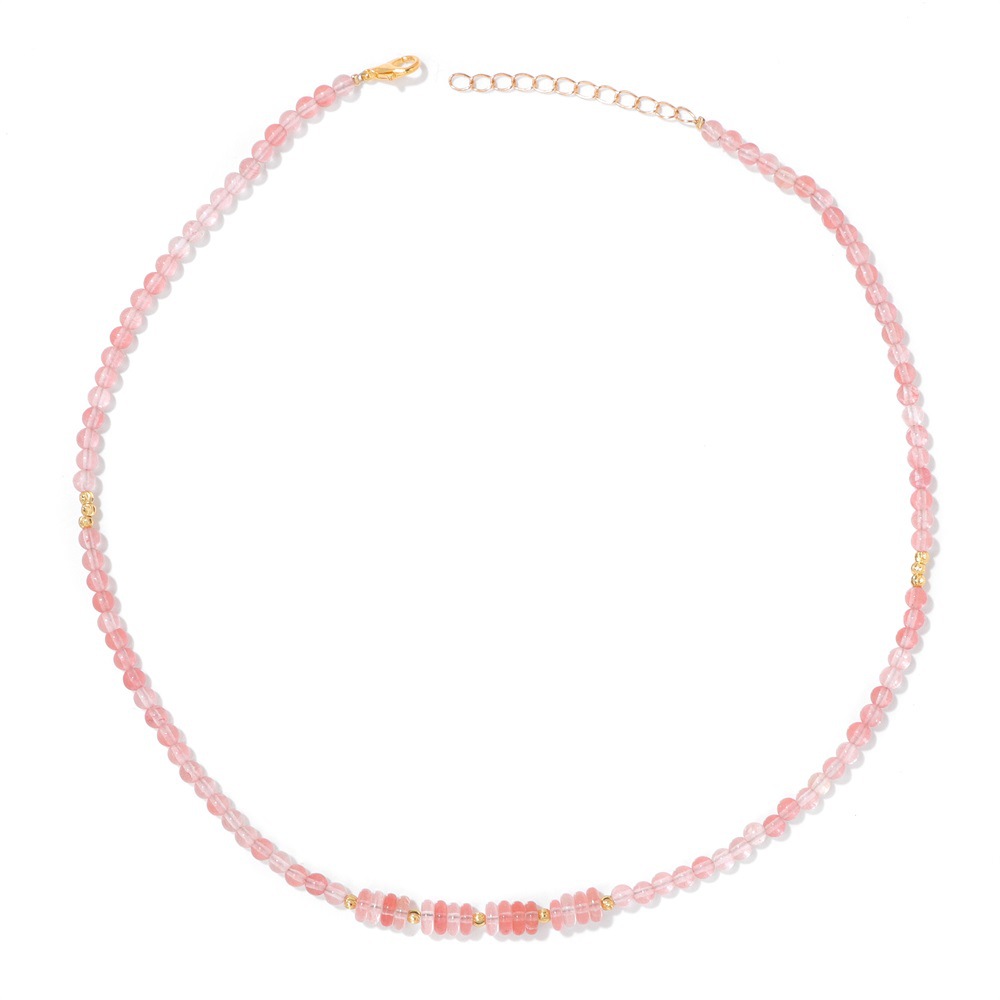 Adjustable 4mm Stone Bead Necklace for Elegant Style - Image 9