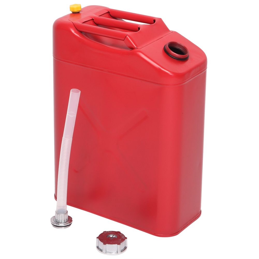 20L Red Oil Drum with 0.6mm Thickness and Plastic Pouring Pipe for Easy Use - Image 5