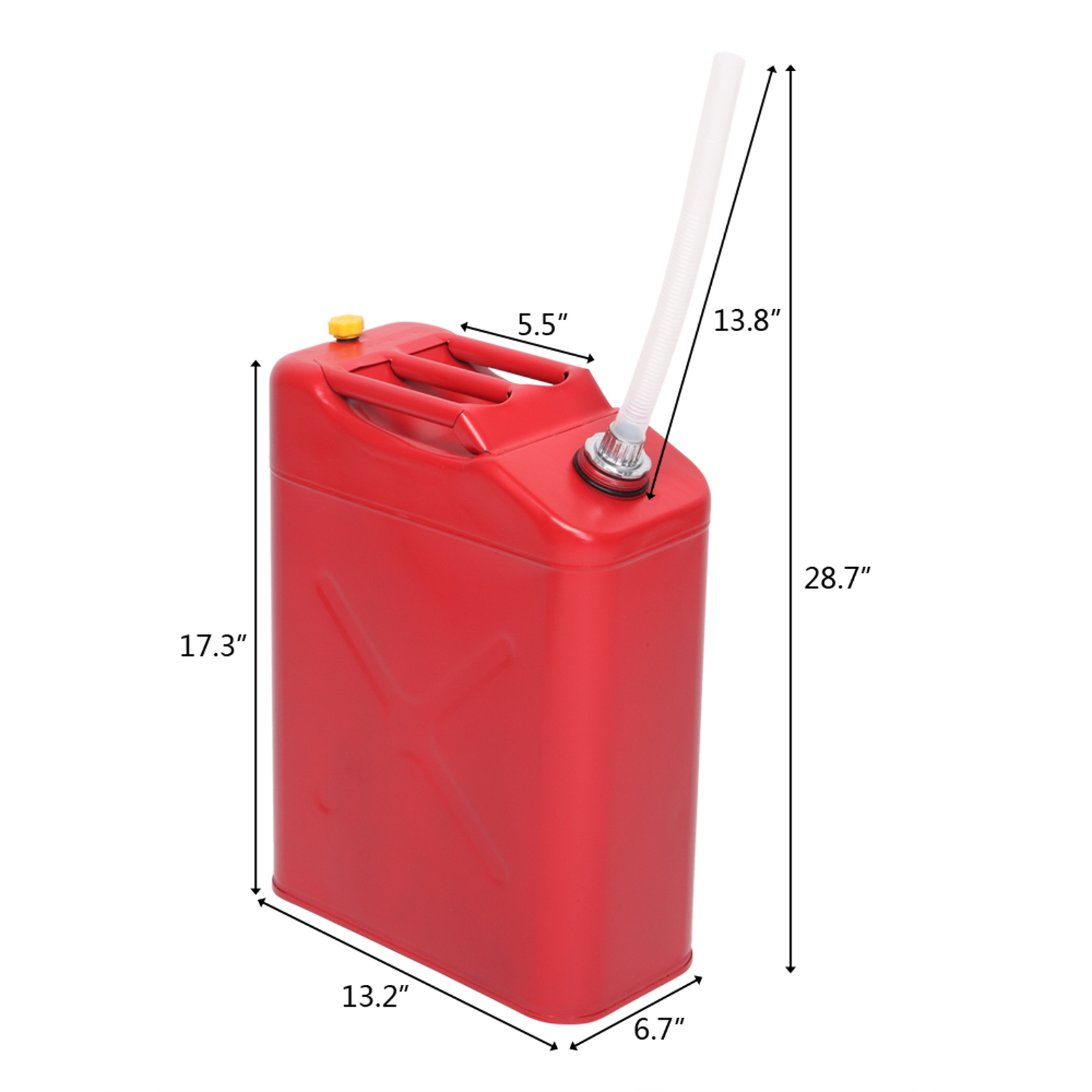 20L Red Oil Drum with 0.6mm Thickness and Plastic Pouring Pipe for Easy Use - Image 7