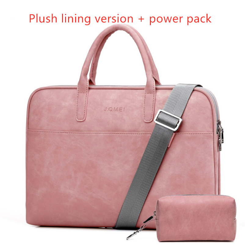 Stylish Faux Leather Laptop Bag for Women - Perfect for Work & Travel - Image 3