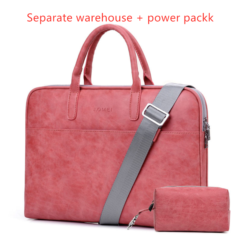 Stylish Faux Leather Laptop Bag for Women - Perfect for Work & Travel - Image 5