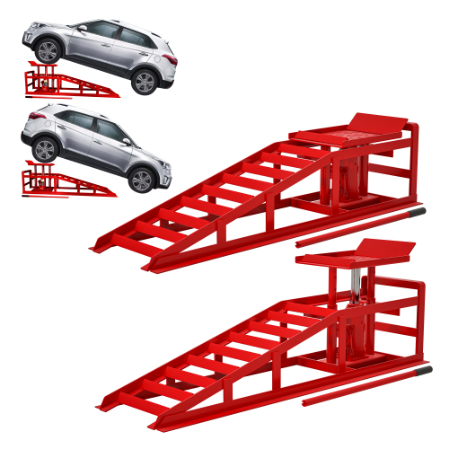 2 Pack Hydraulic Car Ramps - 5T 11000lbs Low Profile Lift for Trucks & Trailers, Garage Service Ramps - Image 15