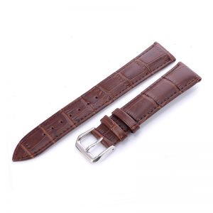 Stylish Leather Strap Watch Accessories with Comfortable Flat Interface and Slub Pattern