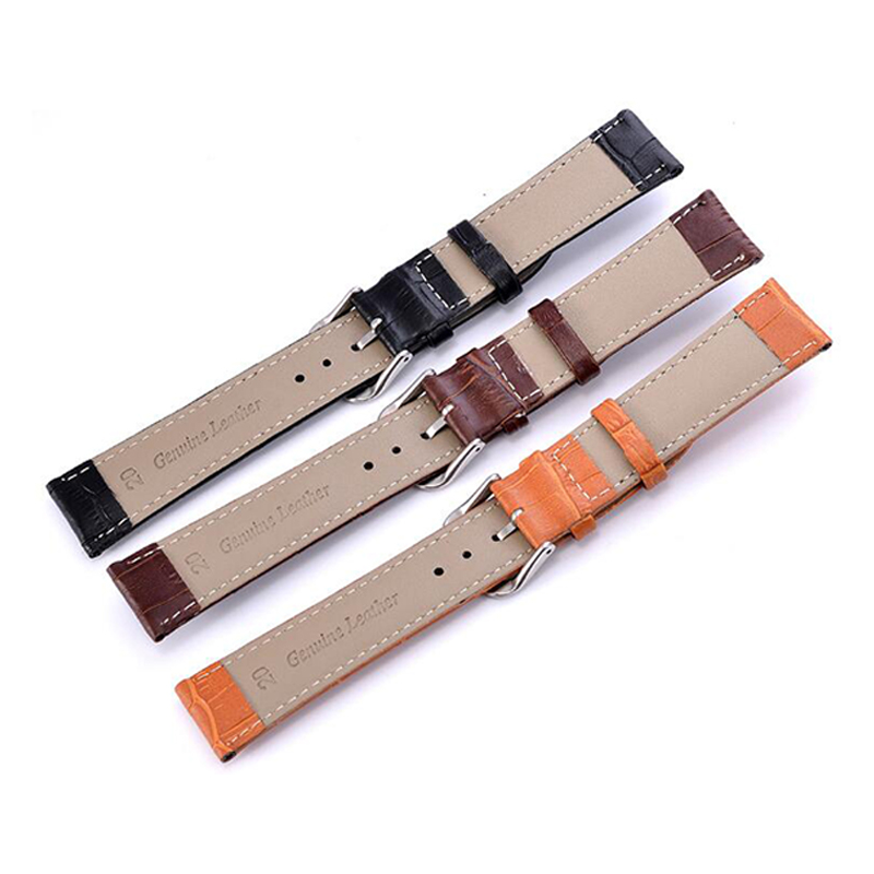 Stylish Leather Strap Watch Accessories with Comfortable Flat Interface and Slub Pattern - Image 15