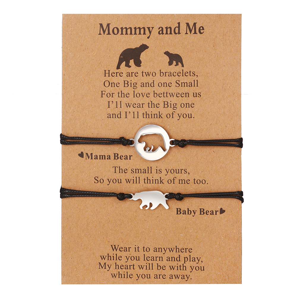 Bohemian Couple Bracelet - Stylish Card Design for Unique Fashion