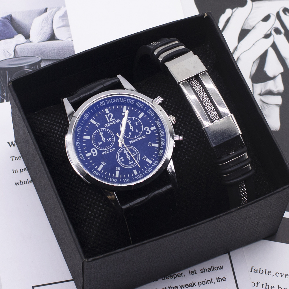 Men's Blue Light Glass Wrist Watch - Stylish and Modern New Timepieces - Image 2