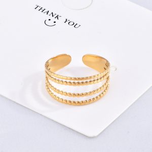 Trendy Irregular Pattern Titanium Steel Ring for Stylish Accessory Lovers