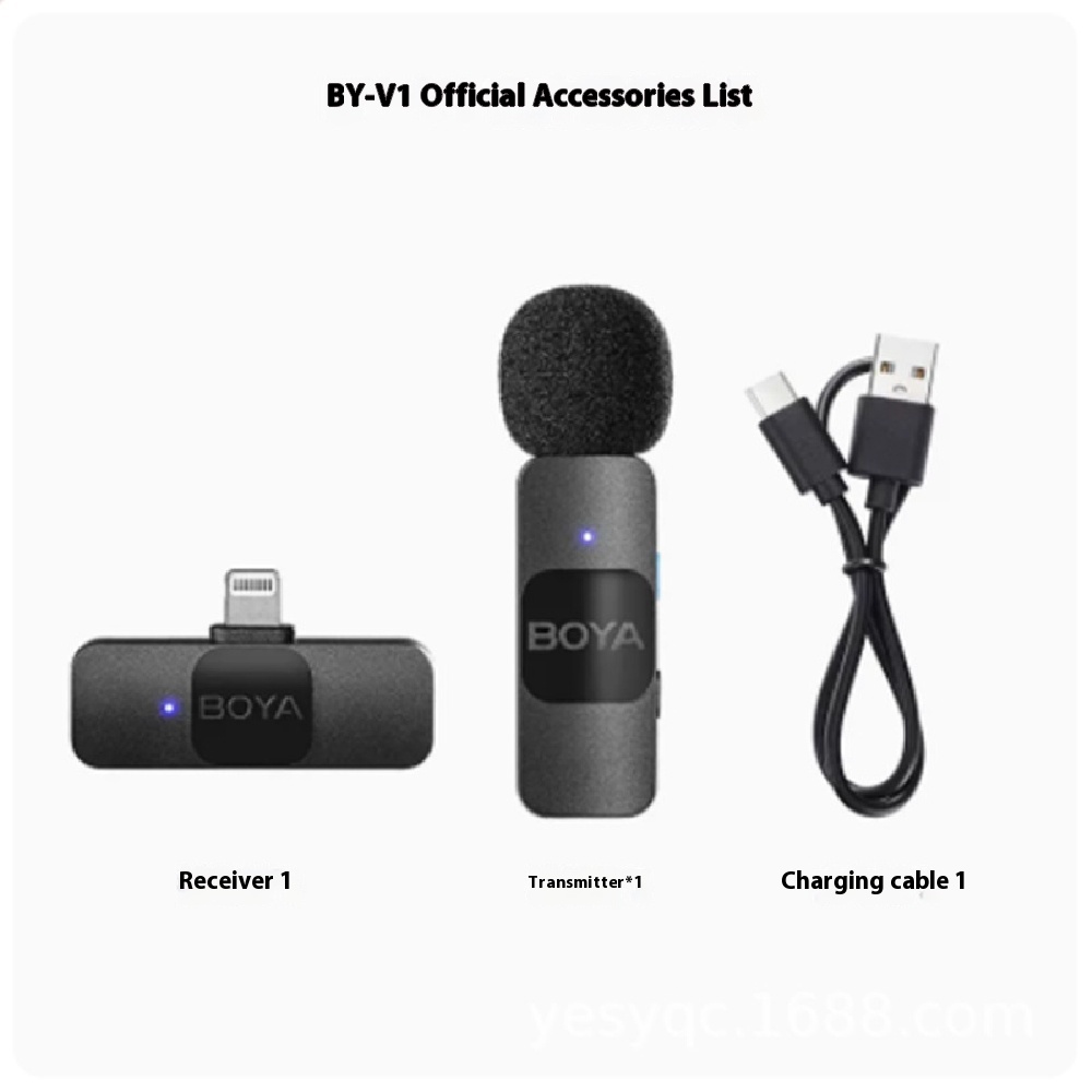 Wireless Microphone Collar Clip for Mobile Live Streaming & Video Recording - Image 2