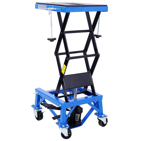300 Pound Hydraulic Motorcycle Scissor Jack - Ideal Foot Lift for Small Off-Road Vehicles, Blue, Prohibited PlatformTemu - Image 9