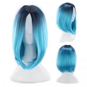 European and American Women's Short Straight Gradient Bobo Wig for Foreign Trade