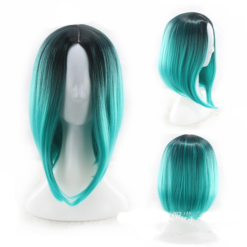 European and American Women's Short Straight Gradient Bobo Wig for Foreign Trade - Image 4