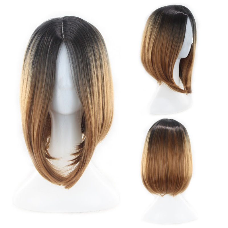 European and American Women's Short Straight Gradient Bobo Wig for Foreign Trade - Image 11