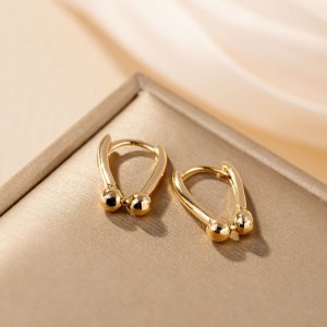 Detachable U-Shaped Horseshoe Earrings for Women - Short & Stylish