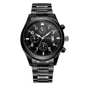 Durable Waterproof Calendar Steel Band Watch for Timely Precision