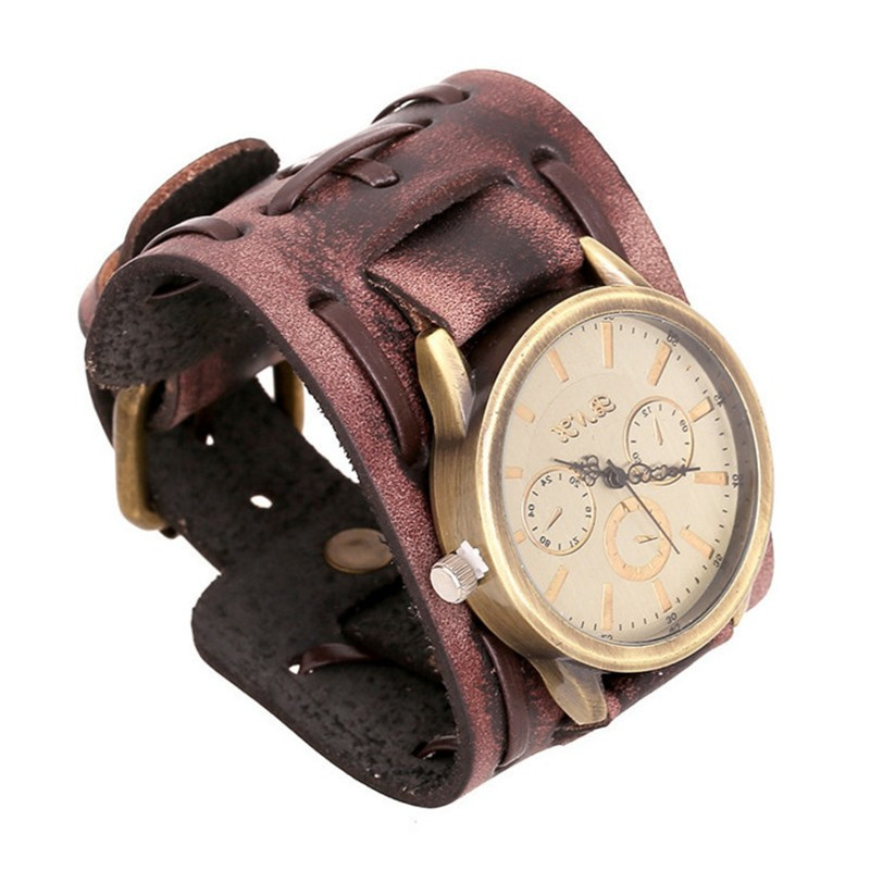 Stylish Retro Cowhide Punk Watches for Men – Foreign Trade Wrist Accessories - Image 5