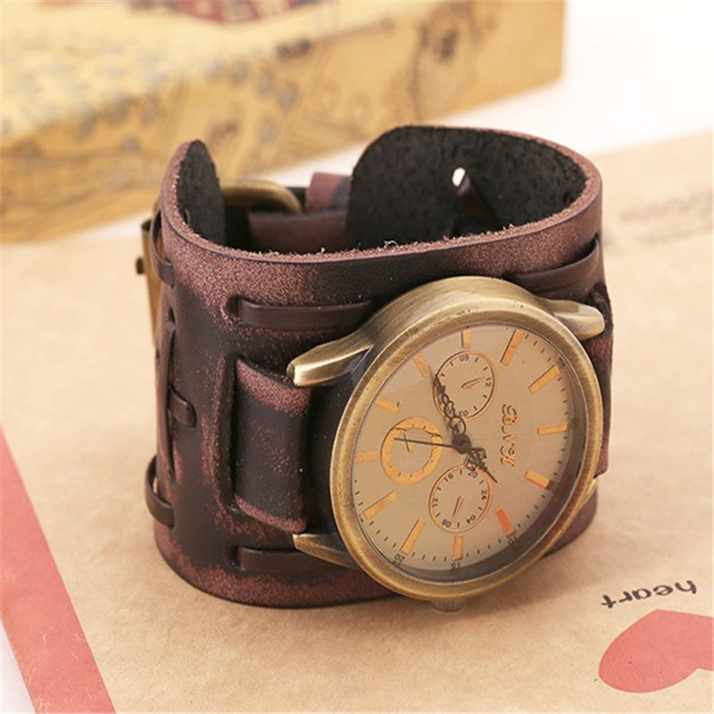 Stylish Retro Cowhide Punk Watches for Men – Foreign Trade Wrist Accessories - Image 6