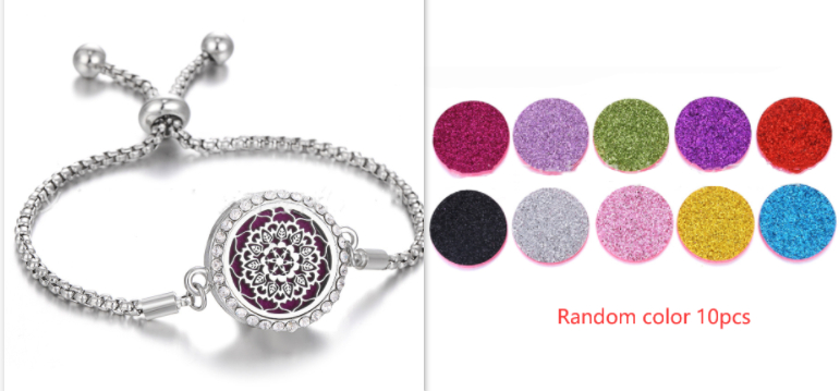 Adjustable Hollow Stainless Steel Aromatherapy Bracelet - Stylish Jewelry - Image 3