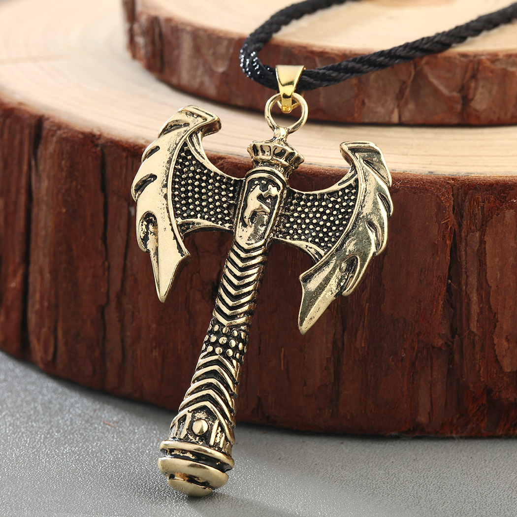 Viking Axe Necklace Inspired by Ancient Greek Design - Unique Pendant