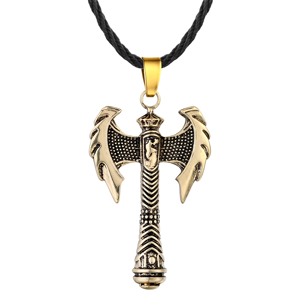 Viking Axe Necklace Inspired by Ancient Greek Design - Unique Pendant - Image 3