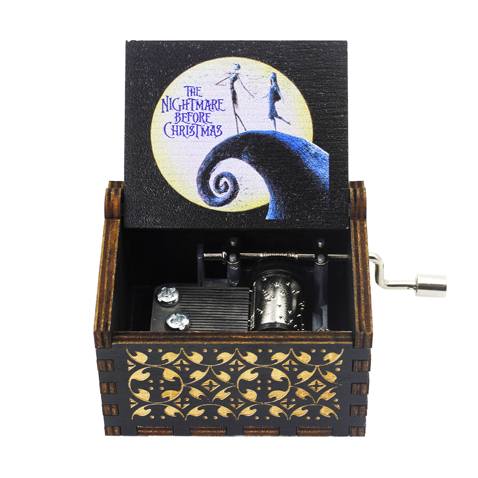 Antique Hand-Carved Wooden Spirited Away Music Box - Perfect Christmas & Birthday Gift, Ideal for Party Decor - Image 9