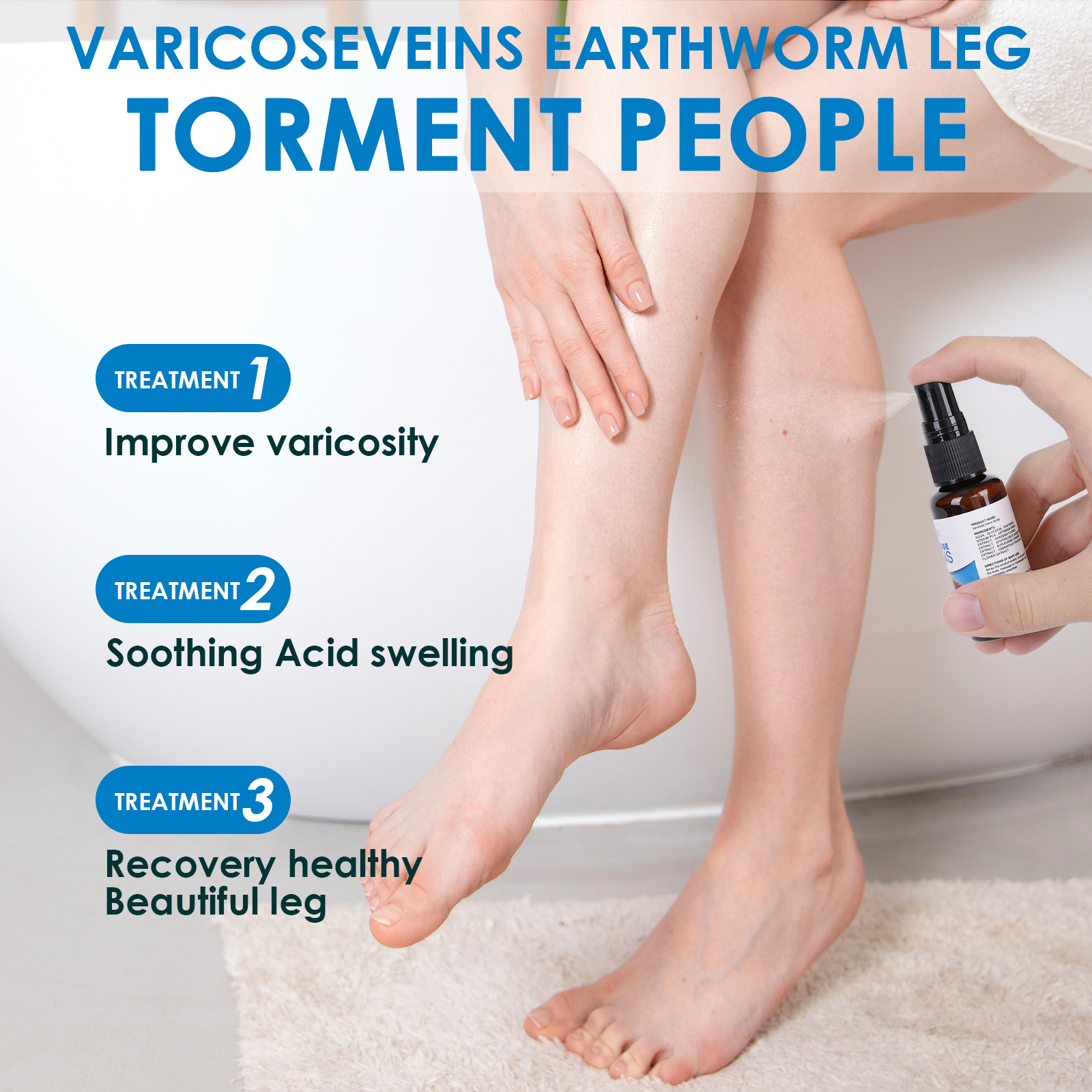 30ml Varicose Vein Spray - Multi-Purpose Knee & Leg Care to Enhance Blood Circulation - Image 2
