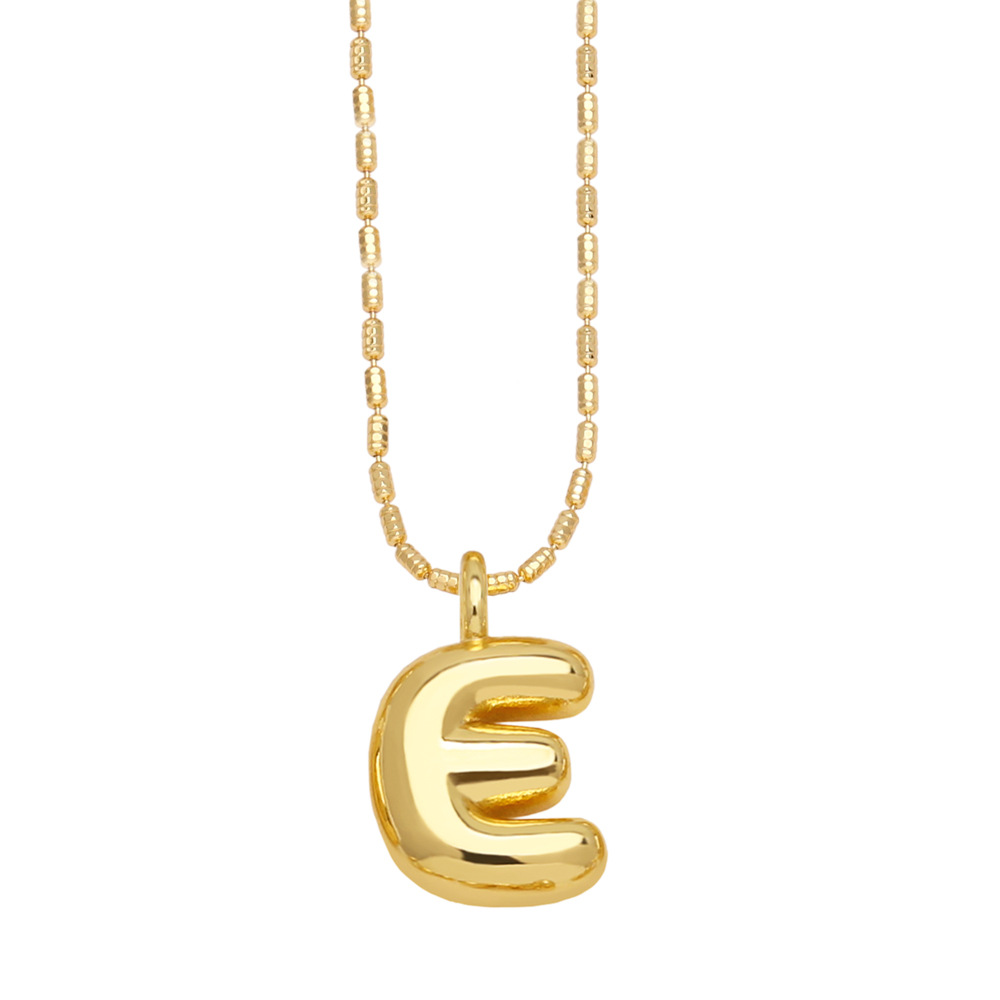 Stylish Gold-Plated Pendant Necklace with 26 English Letters - Versatile Hip Hop Clavicle Chain - Image 2