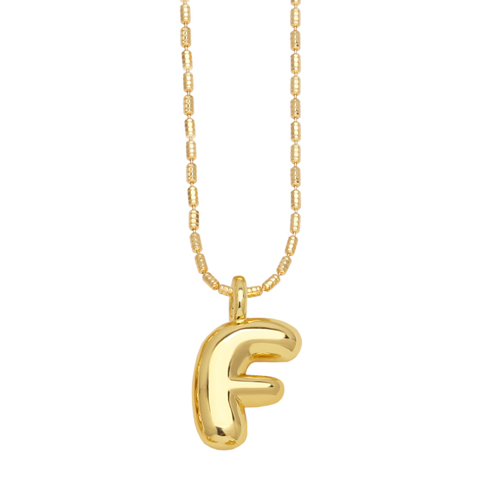 Stylish Gold-Plated Pendant Necklace with 26 English Letters - Versatile Hip Hop Clavicle Chain - Image 3