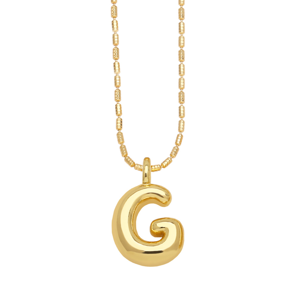 Stylish Gold-Plated Pendant Necklace with 26 English Letters - Versatile Hip Hop Clavicle Chain - Image 4