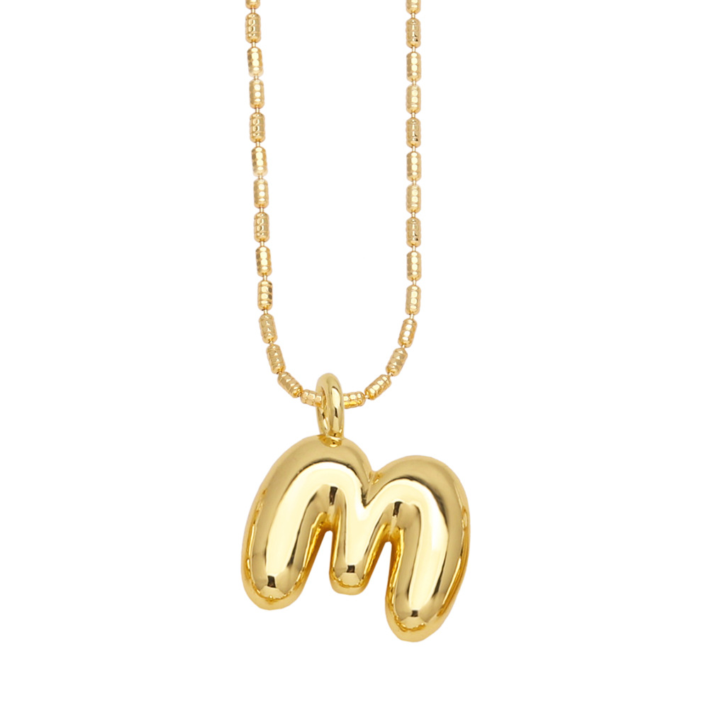 Stylish Gold-Plated Pendant Necklace with 26 English Letters - Versatile Hip Hop Clavicle Chain - Image 10