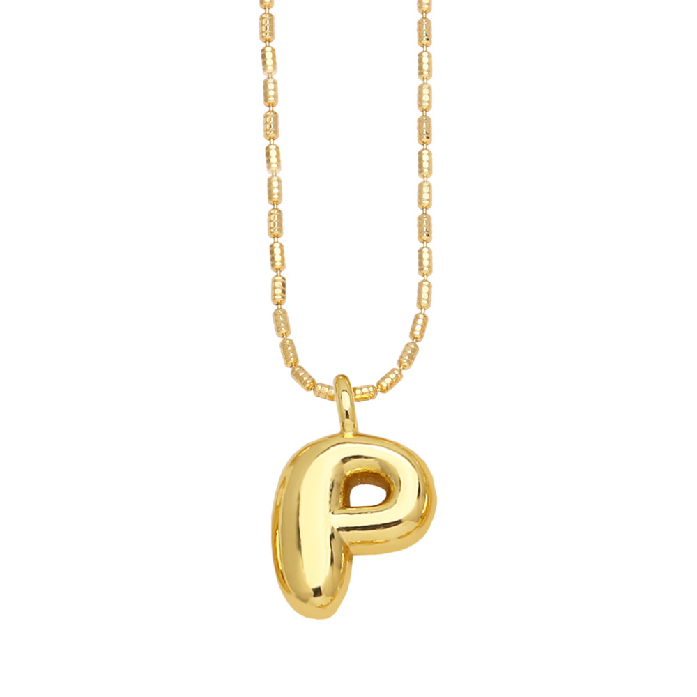 Stylish Gold-Plated Pendant Necklace with 26 English Letters - Versatile Hip Hop Clavicle Chain - Image 14