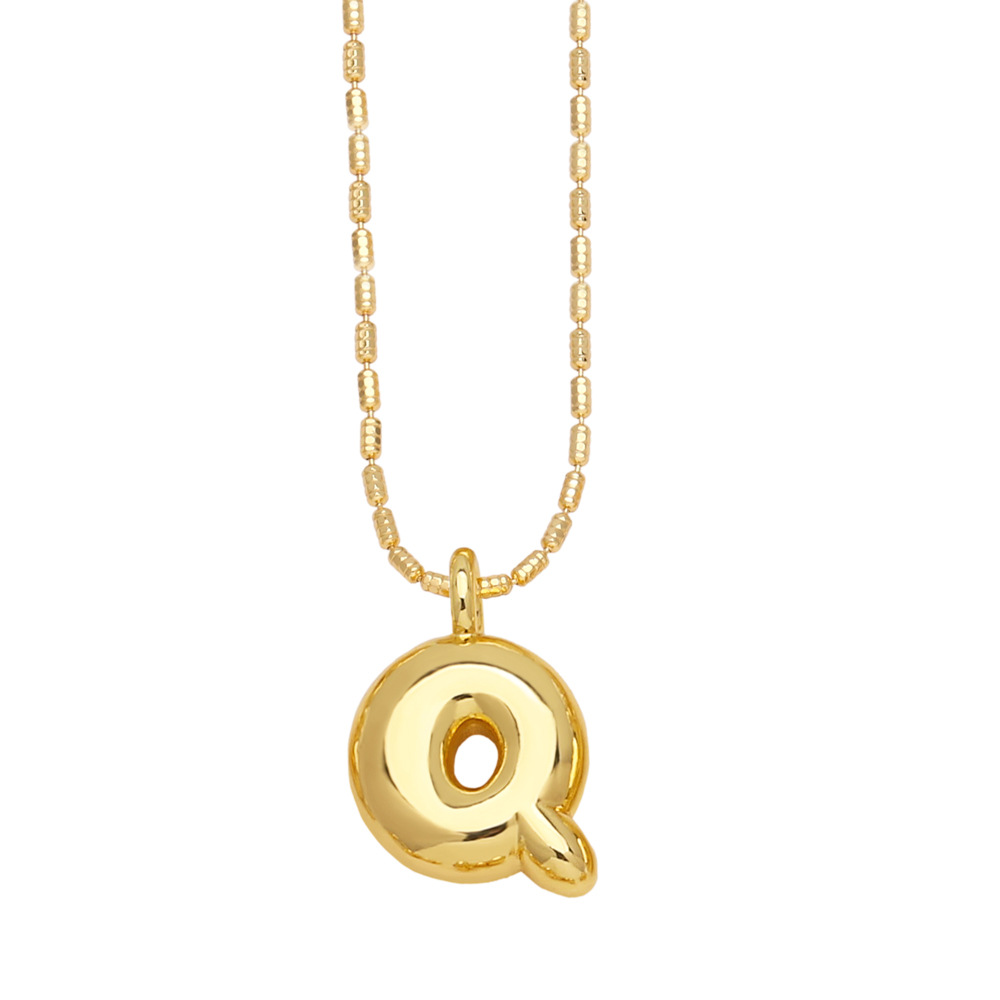 Stylish Gold-Plated Pendant Necklace with 26 English Letters - Versatile Hip Hop Clavicle Chain - Image 15