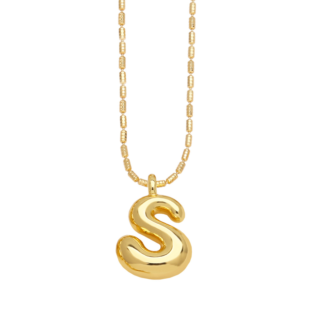 Stylish Gold-Plated Pendant Necklace with 26 English Letters - Versatile Hip Hop Clavicle Chain - Image 17