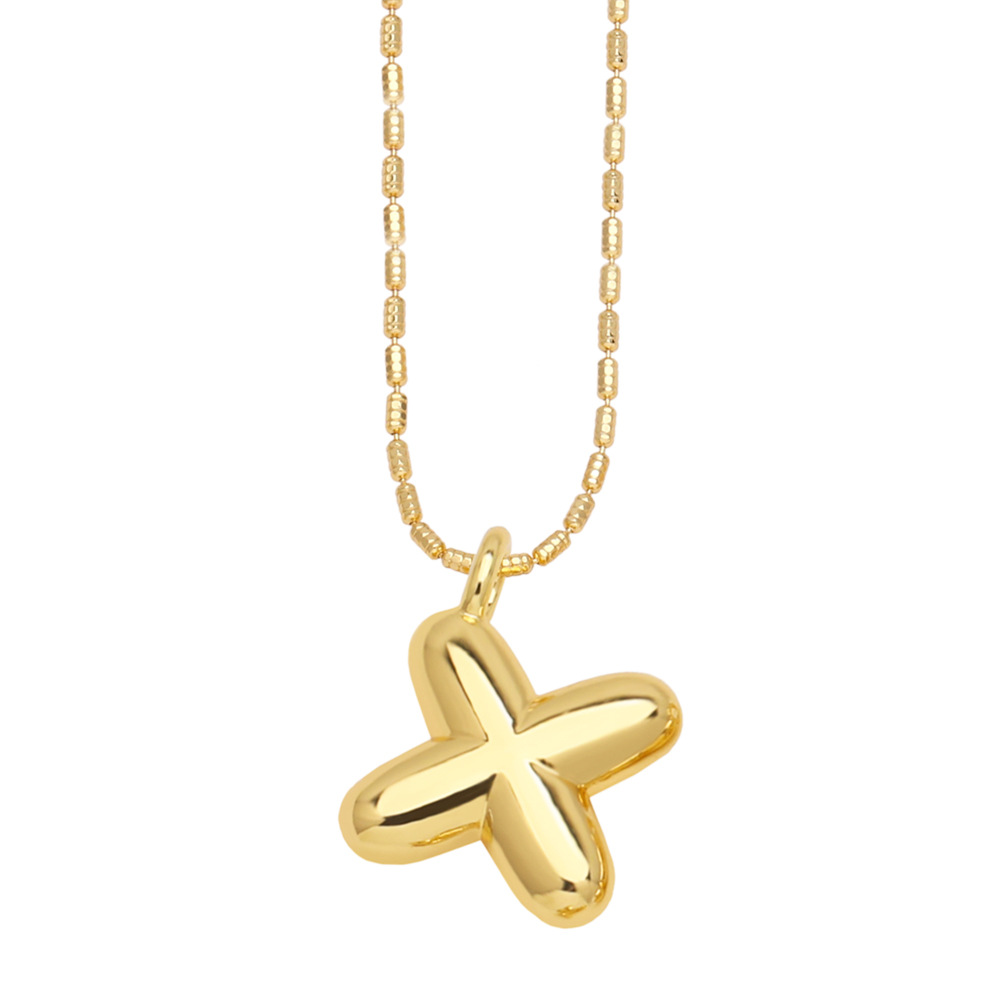 Stylish Gold-Plated Pendant Necklace with 26 English Letters - Versatile Hip Hop Clavicle Chain - Image 22