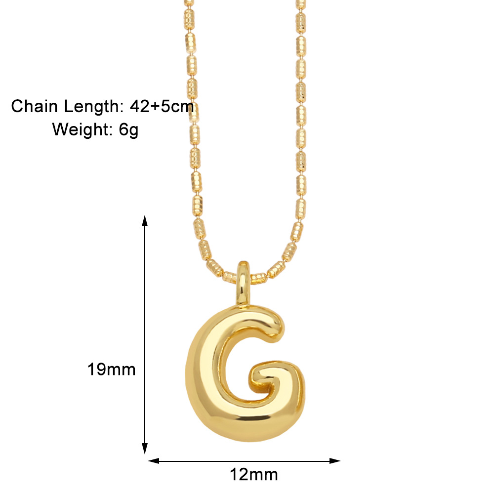 Stylish Gold-Plated Pendant Necklace with 26 English Letters - Versatile Hip Hop Clavicle Chain - Image 50