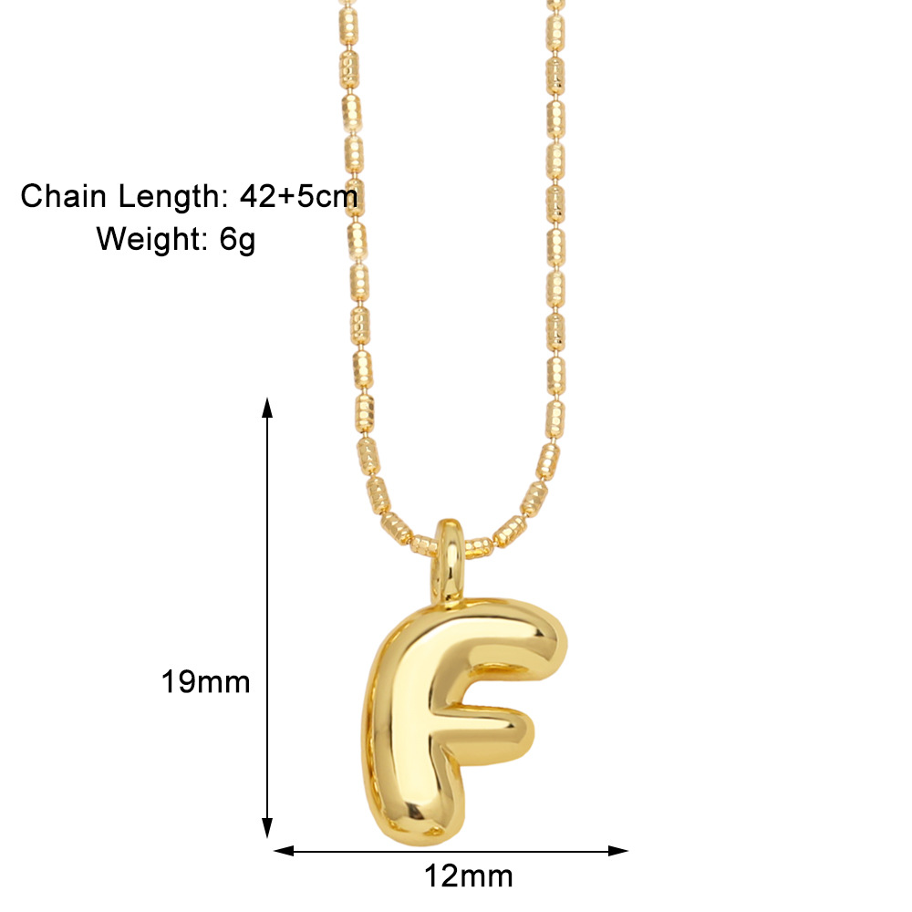 Stylish Gold-Plated Pendant Necklace with 26 English Letters - Versatile Hip Hop Clavicle Chain - Image 53