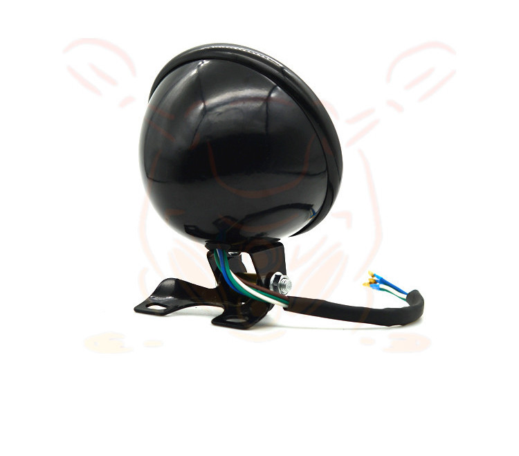 Vintage Car Light Yellow Glass Retro Headlight with Far and Near Fog Light Function - Image 2