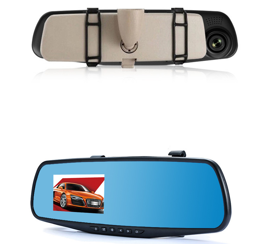 3.5 Inch Rearview Mirror Car Dash Cam with High-Definition Lens - Image 4