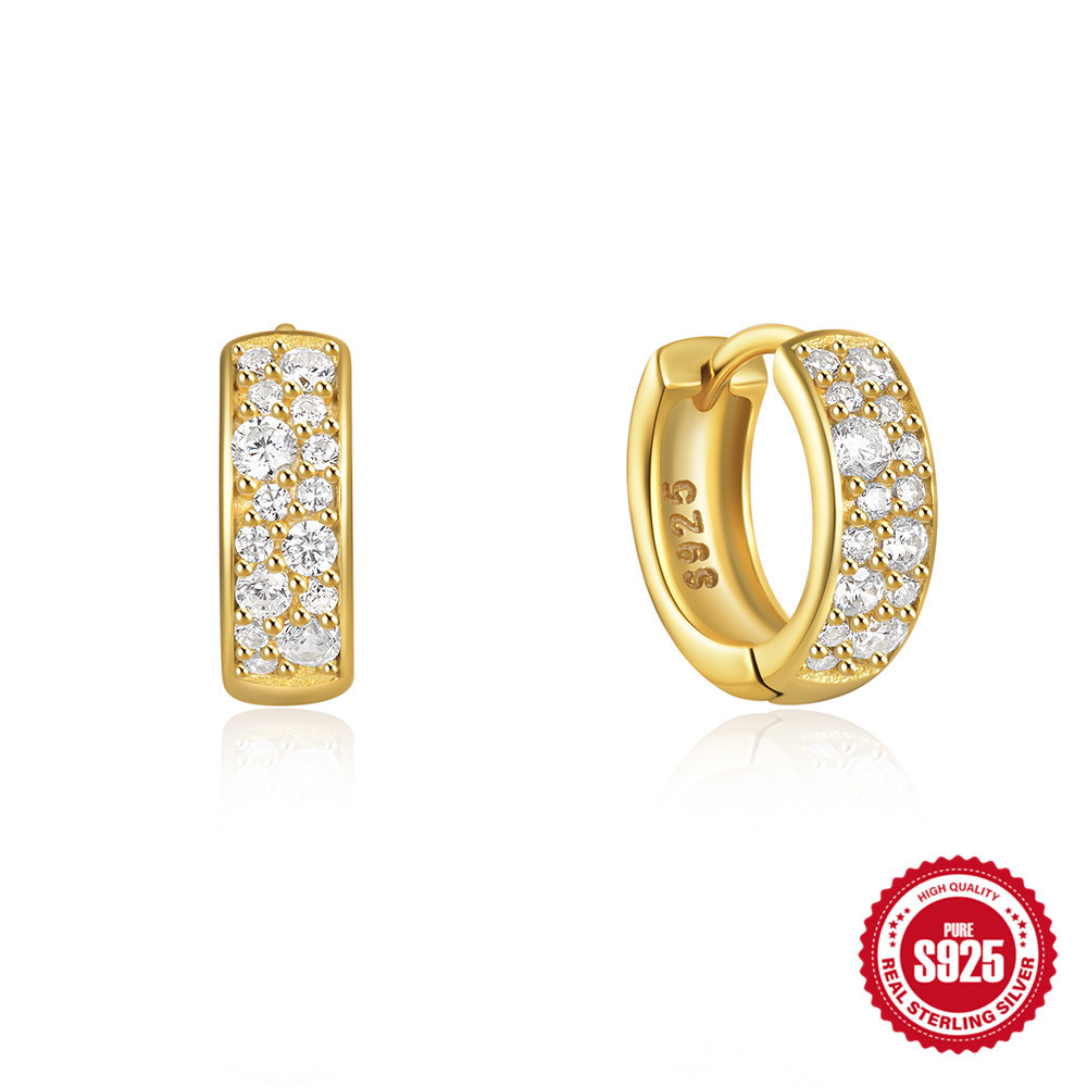 925 Sterling Silver Heart-Shaped Diamond Earclip Earrings - Elegant Jewelry Accessory - Image 16