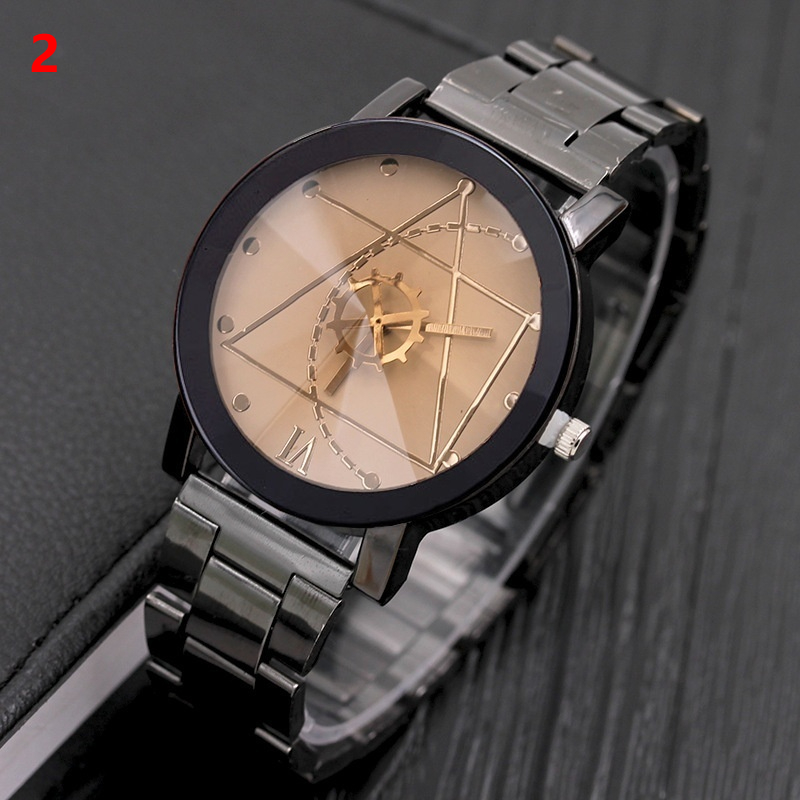 Fashion Gear Compass Turntable Steel Watch for Men and Women – Couple Timepieces - Image 3