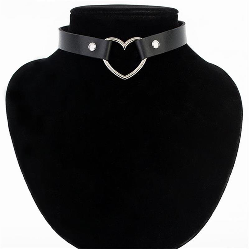 Stylish Punk Leather Necklace for Bold Fashion Statements - Image 3