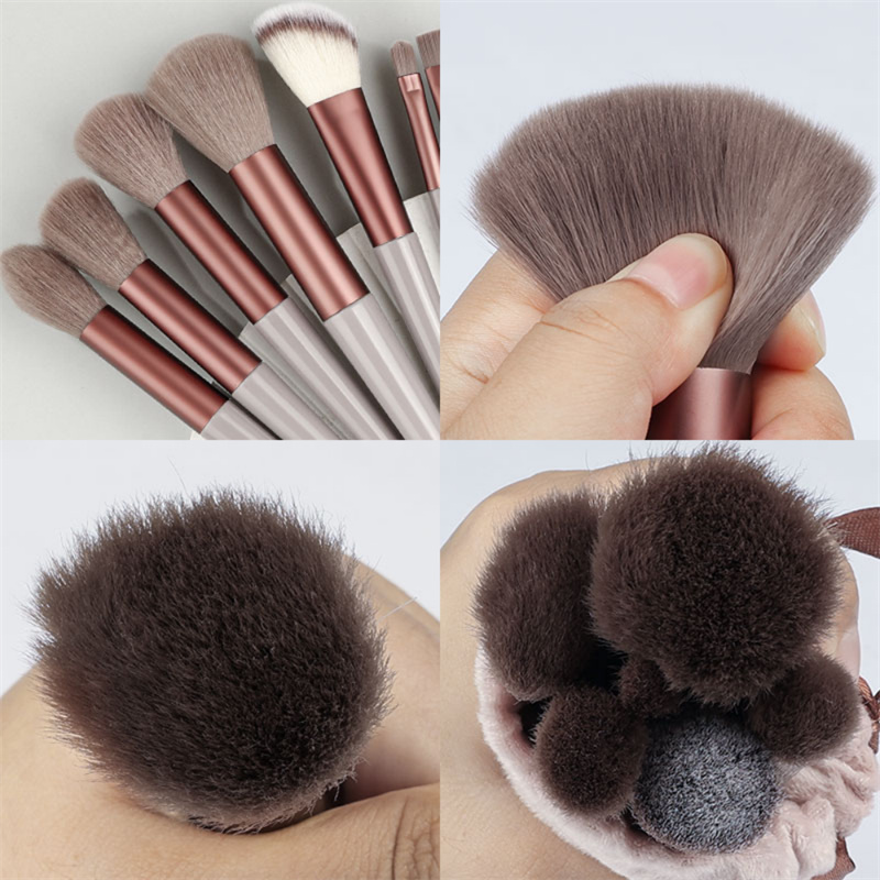 13Pcs Makeup Brush Set - Essential Beauty Tools for Concealer, Blush, Foundation, Eye Shadow & Highlighter - Image 6